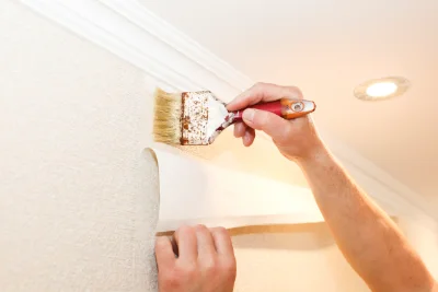 Pose de papier peint à Spycker — revêtements muraux et toiles de verre